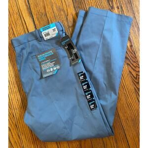 Savage Straight Fit Expandable Waistband 36x32 Gray Stretch Crosshatch Perm Crea